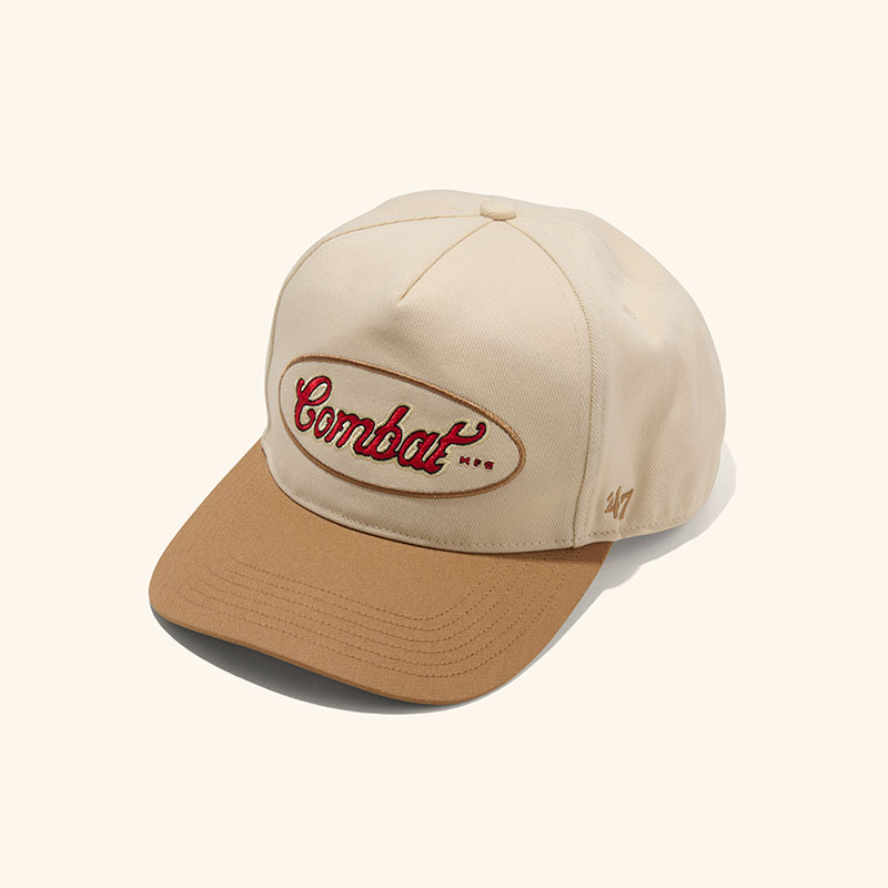 Combat MFG Steel Horses Patch '47 Hat, Cream/Tan