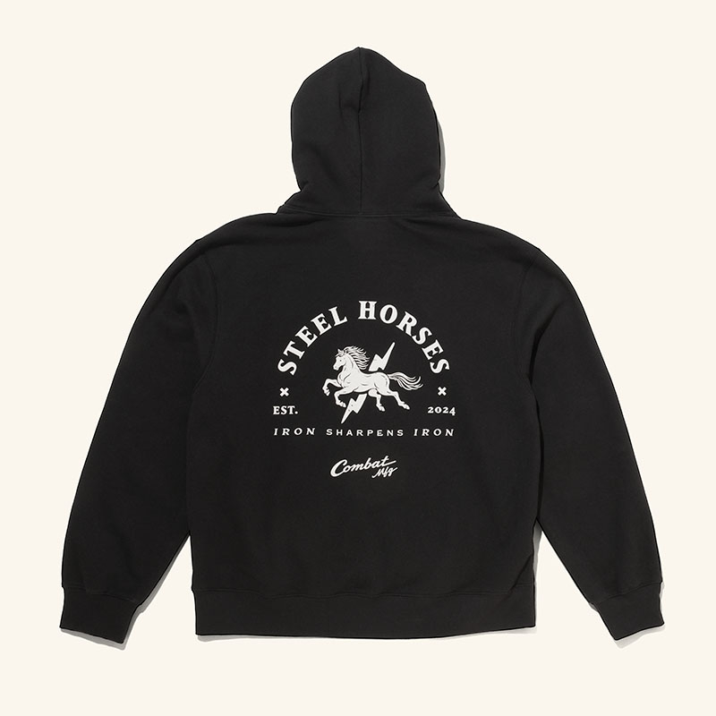Combat MFG&nbsp;Steel Horses Est. 2024 Hoodie, Black