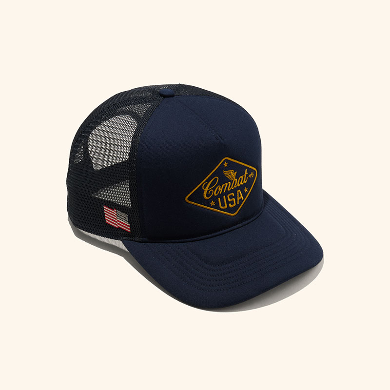 Combat MFG Steel Horses USA Patch '47 Hat, Navy