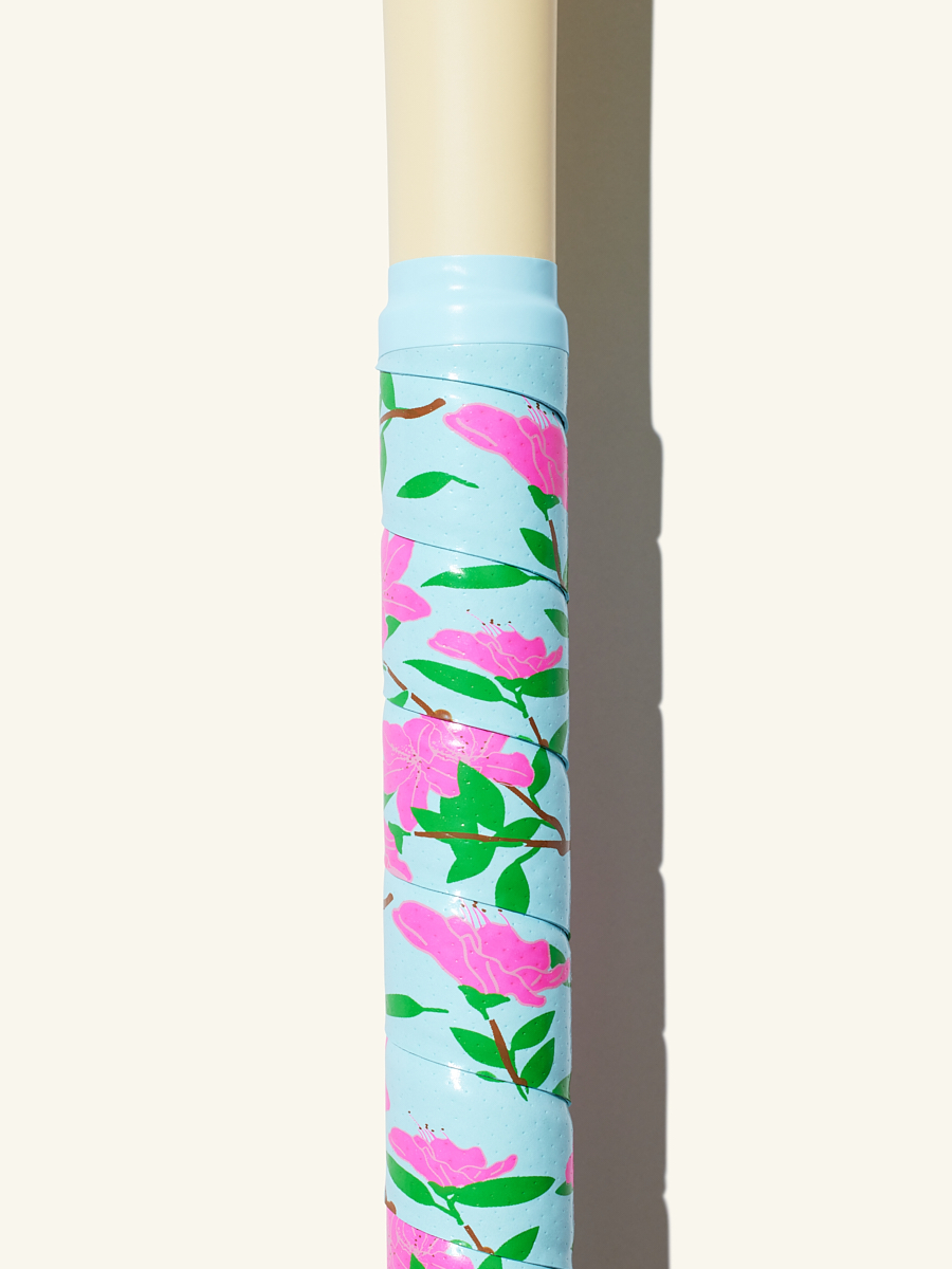 COMBAT MFG Country Club Ultra-Perforated Bat Grip, 1.2mm, Blue Azaleas