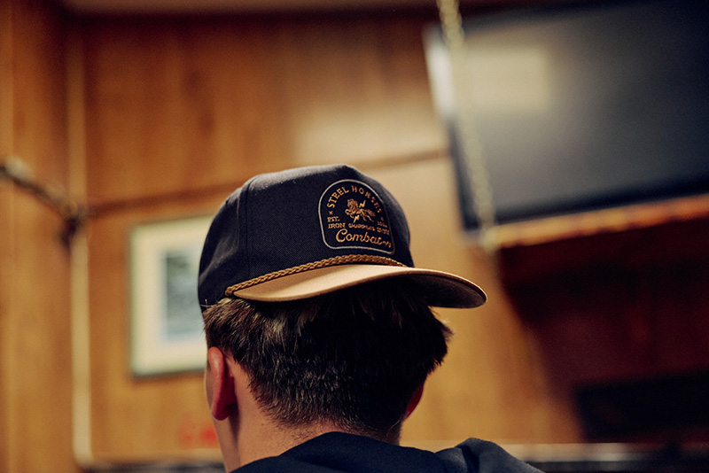 Combat MFG Steel Horses Patch '47 Hat, Black/Tan