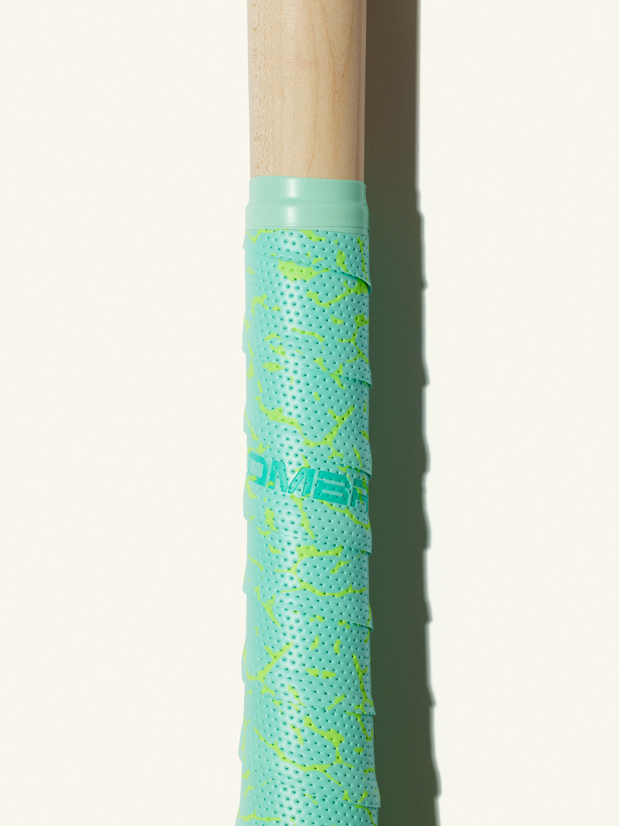 COMBAT MFG Ultra-Perforated Bat Grip, 1.2mm, Mint /Optic Yellow