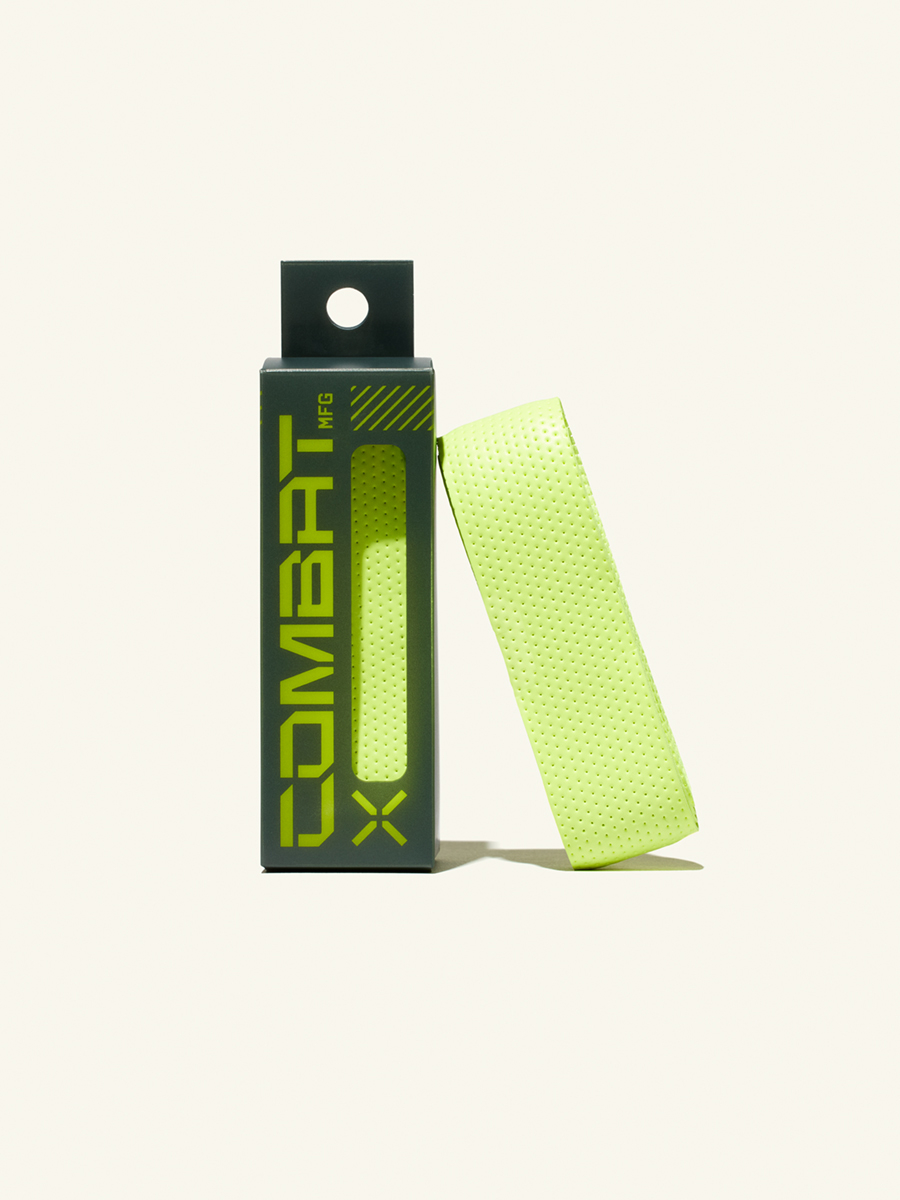 COMBAT MFG Ultra-Perforated Bat Grip, 1.2mm, Optic Yellow