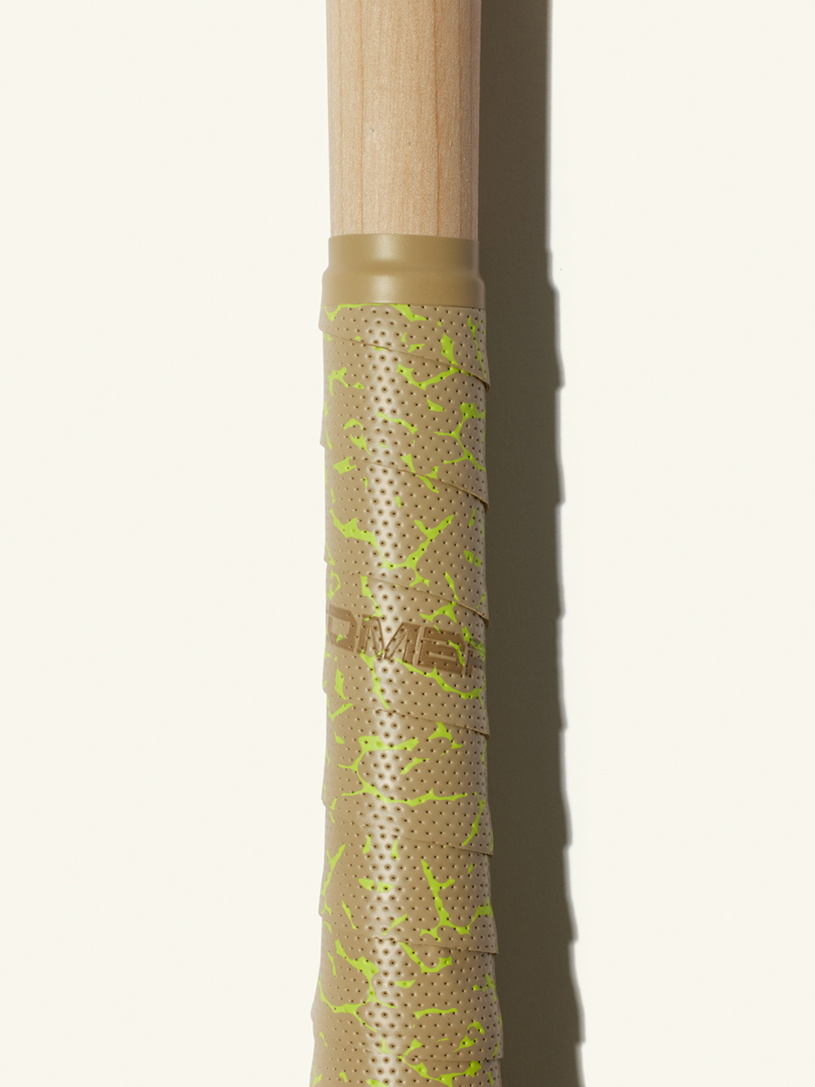COMBAT MFG Ultra-Perforated Bat Grip, 1.2mm, Tan/Optic Yellow