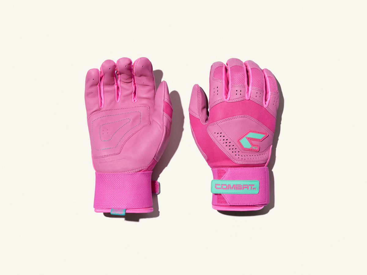 COMBAT MFG Long Strap Batting Gloves