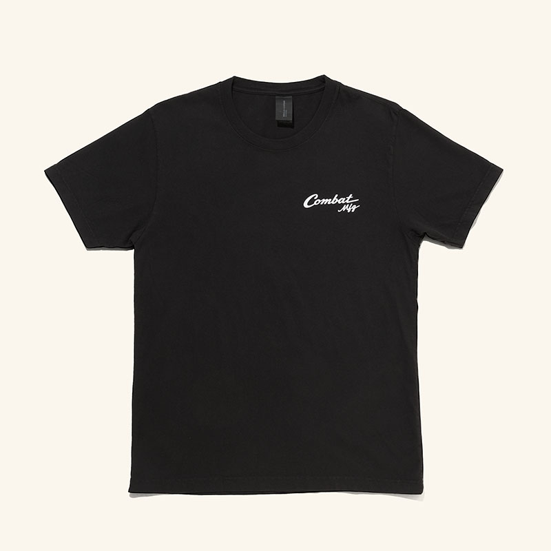 Combat MFG Steel Horses Iron Sharpens Iron Tee, Black