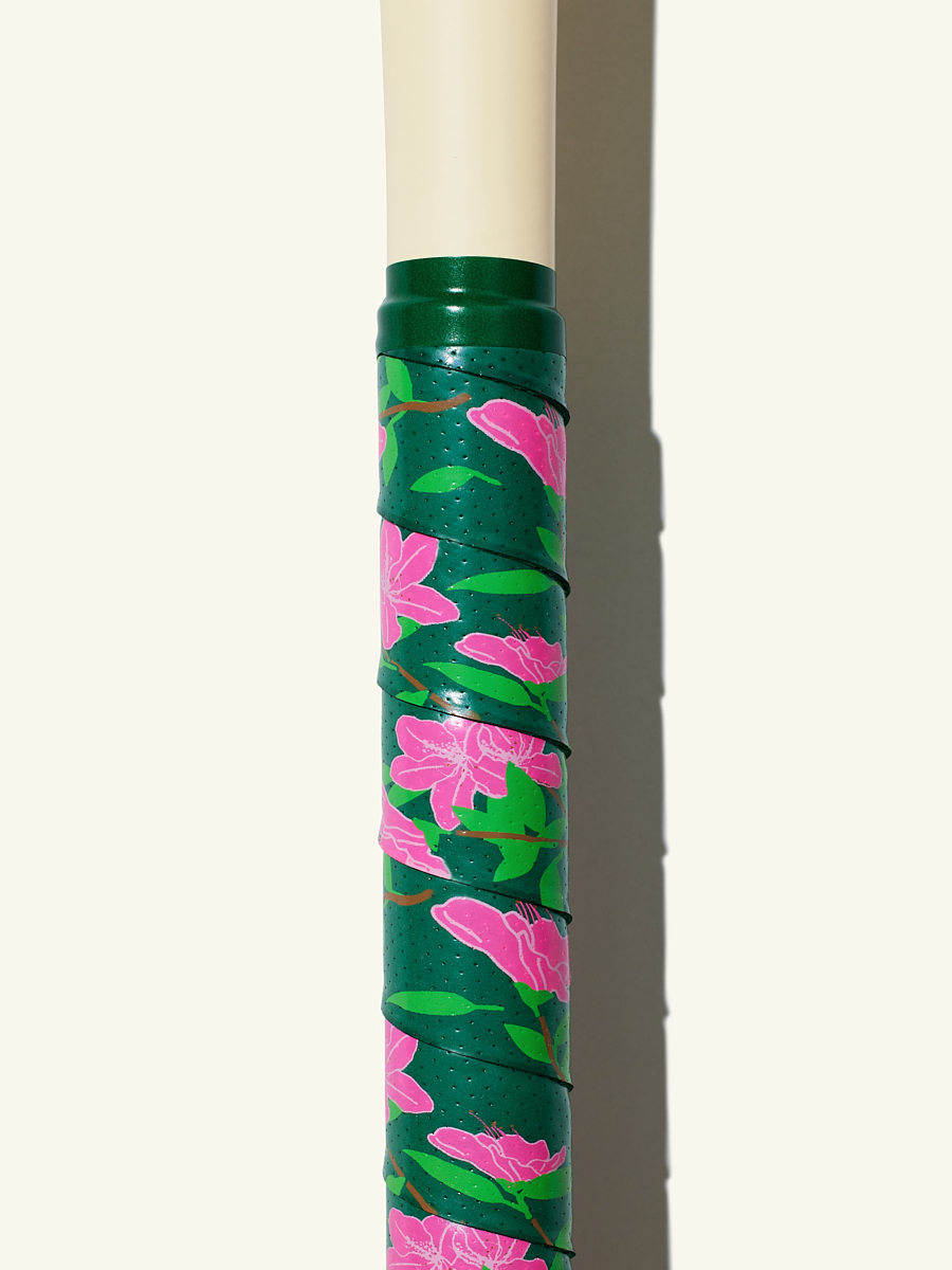 COMBAT MFG Country Club Ultra-Perforated Bat Grip, 1.2mm, Green Azaleas