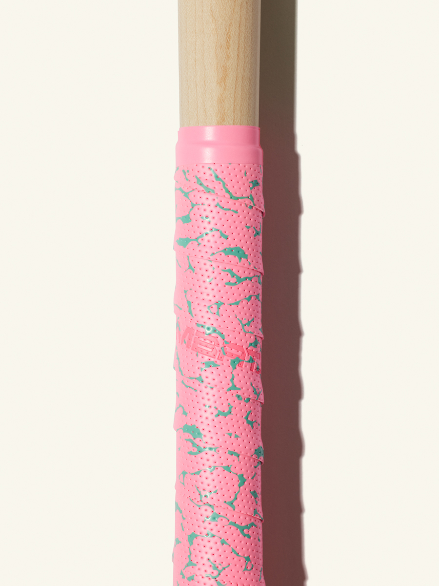 COMBAT MFG Ultra-Perforated Bat Grip, 1.2mm, Pink/Light Blue