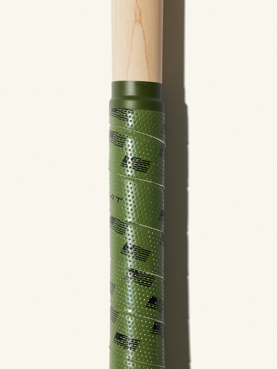 COMBAT MFG Ultra-Perforated Bat Grip, 1.2mm, Military Green/Black