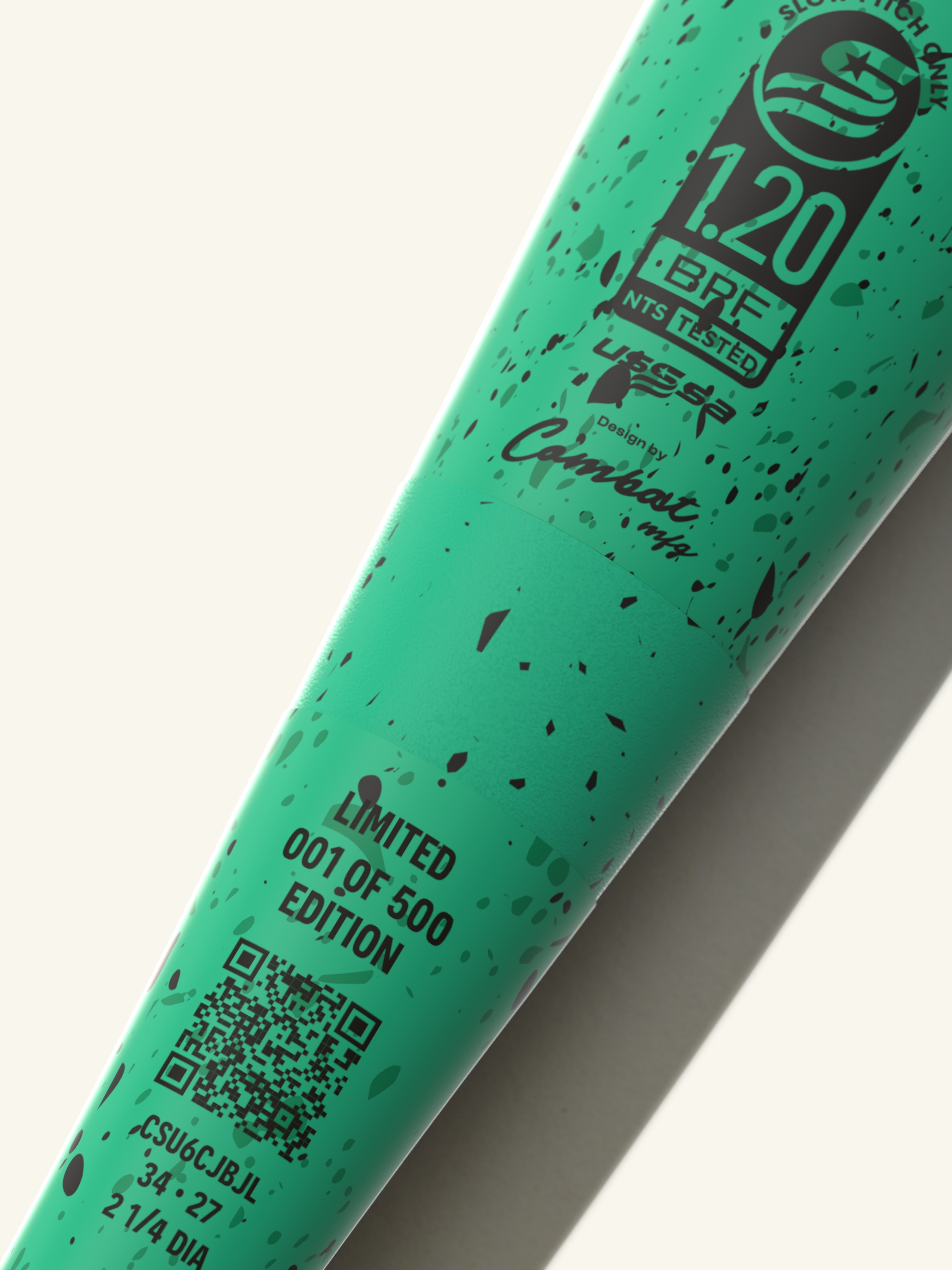 Combat Cookie Jar "Mint Chip" Bradley Jones CR-1 USSSA Slowpitch Bat