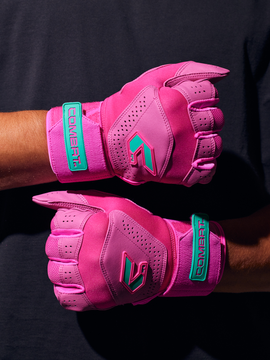 COMBAT MFG Long Strap Batting Gloves