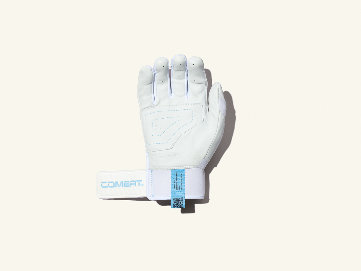 COMBAT MFG Short Strap Batting Gloves, Chapel Hill, Adult XL