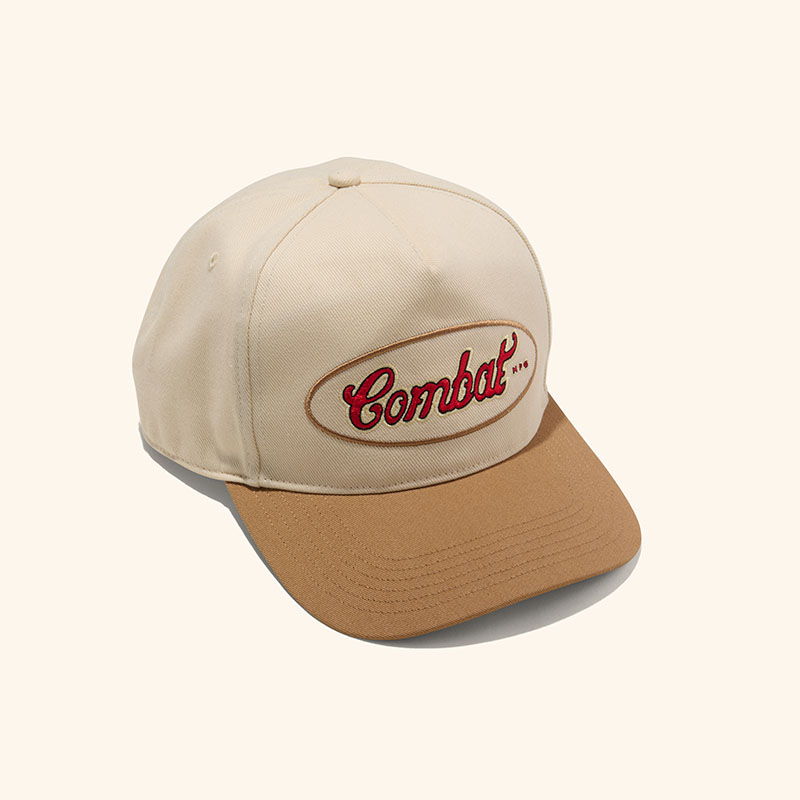Combat MFG Steel Horses Patch '47 Hat, Cream/Tan