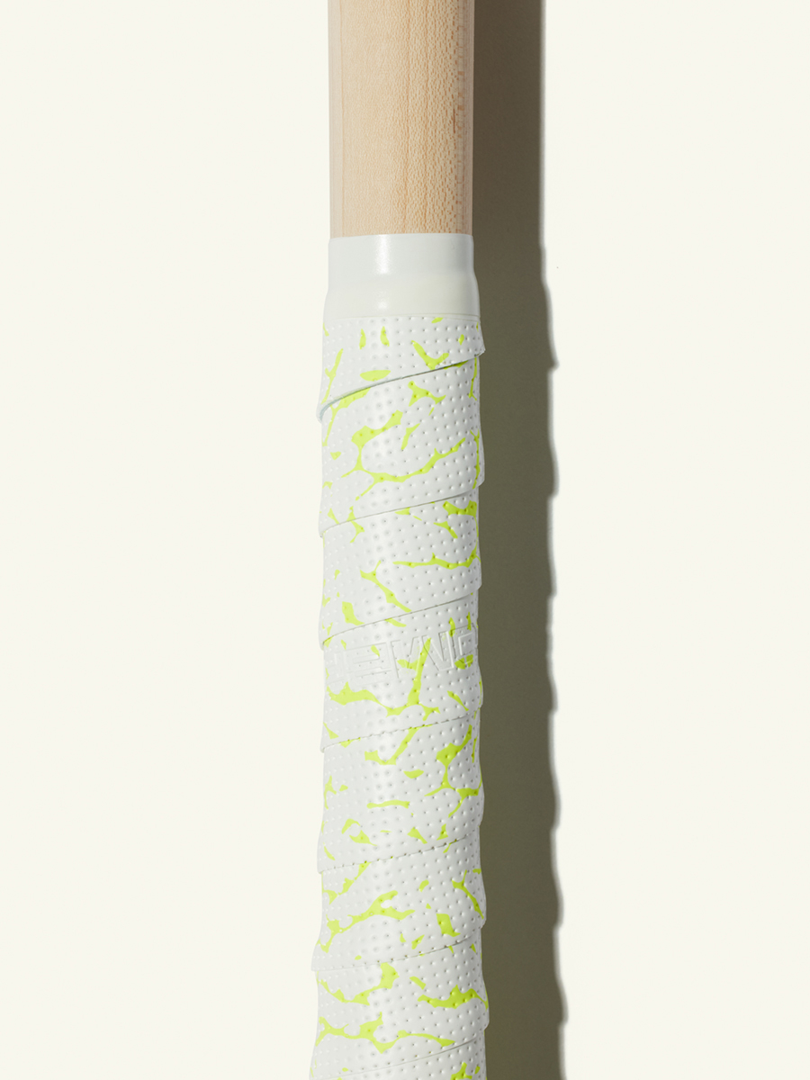 COMBAT MFG Ultra-Perforated Bat Grip, 1.2mm, White/Optic Yellow