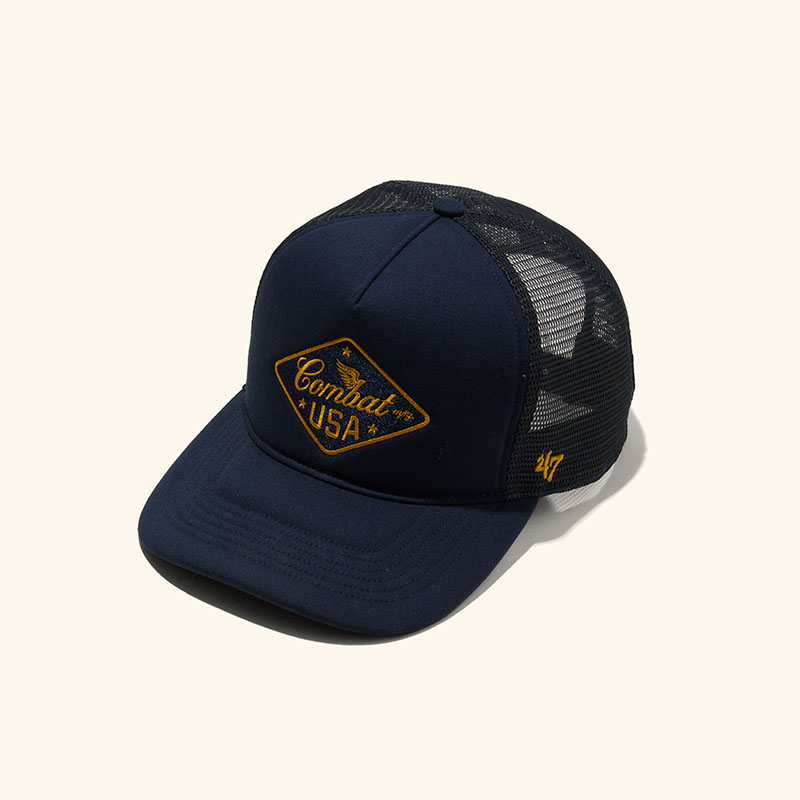 Combat MFG Steel Horses USA Patch '47 Hat, Navy
