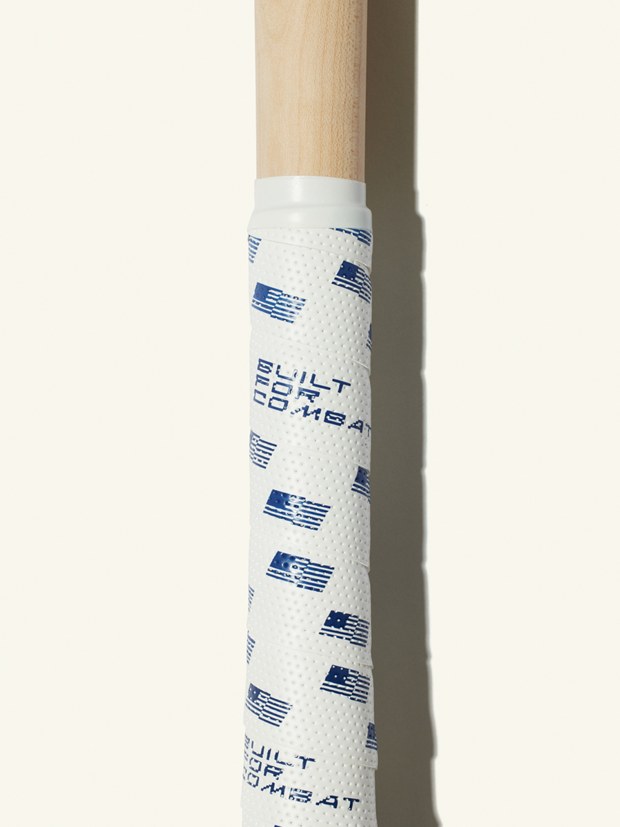 COMBAT MFG Ultra-Perforated Bat Grip, 1.2mm, White/Navy