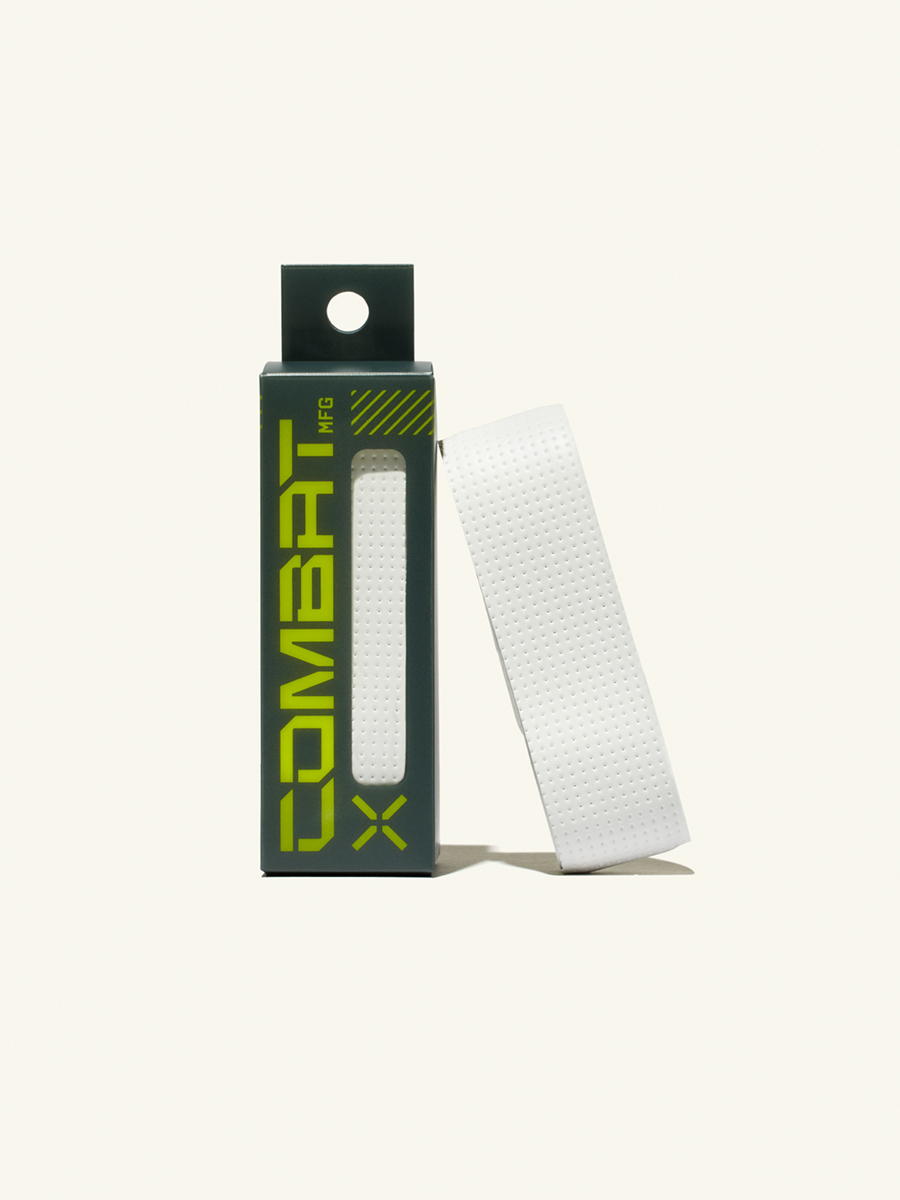 COMBAT MFG Ultra-Perforated Bat Grip, 1.2mm, White