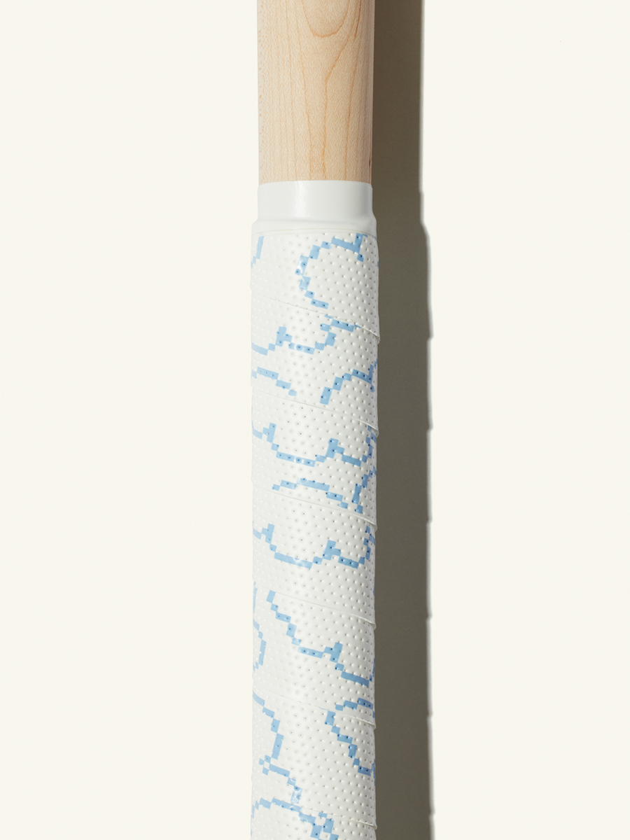 COMBAT MFG Ultra-Perforated Bat Grip, 1.2mm, White/Columbia Blue
